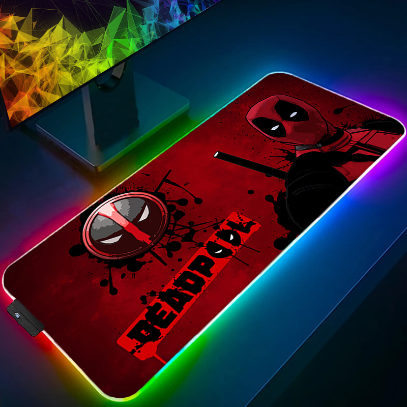 Gaming Accessories Gamer - LED Mouse Pad Gaming Backlight Lock