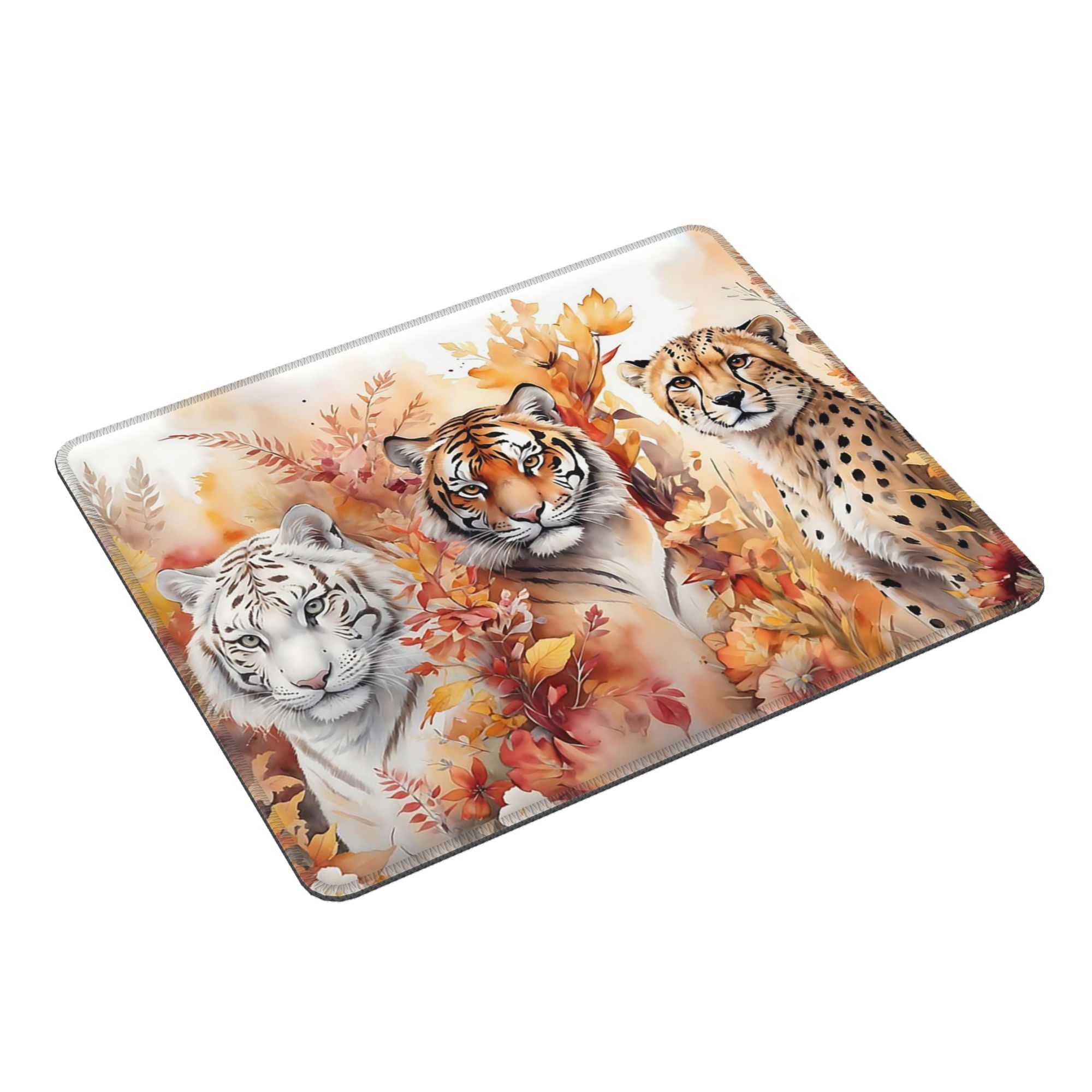 Tiger Face And Autumn Foliage  - đánh giá và giá Gaming Accessories For Your Desk