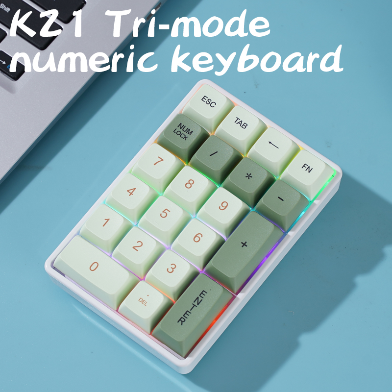 FREEWOLF K21 Wireless Mechanic - đánh giá và giá Keyboard Numpad Separate