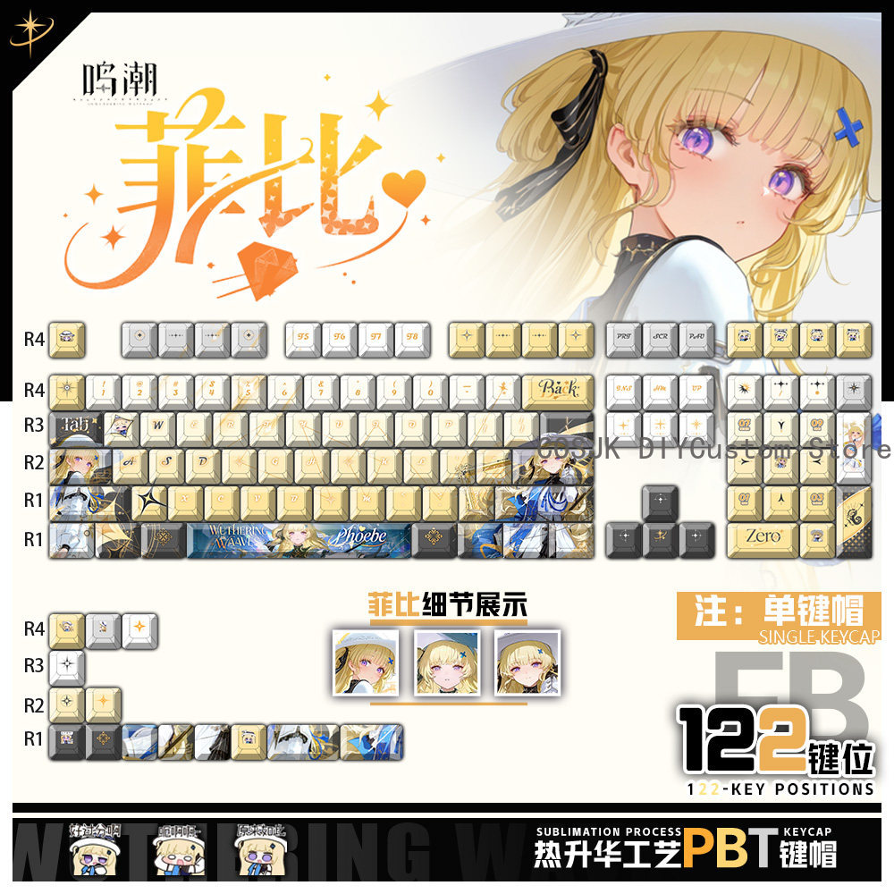122 Keys Anime Phoebe Wutherin - đánh giá và giá Gaming Accessories Gamestop