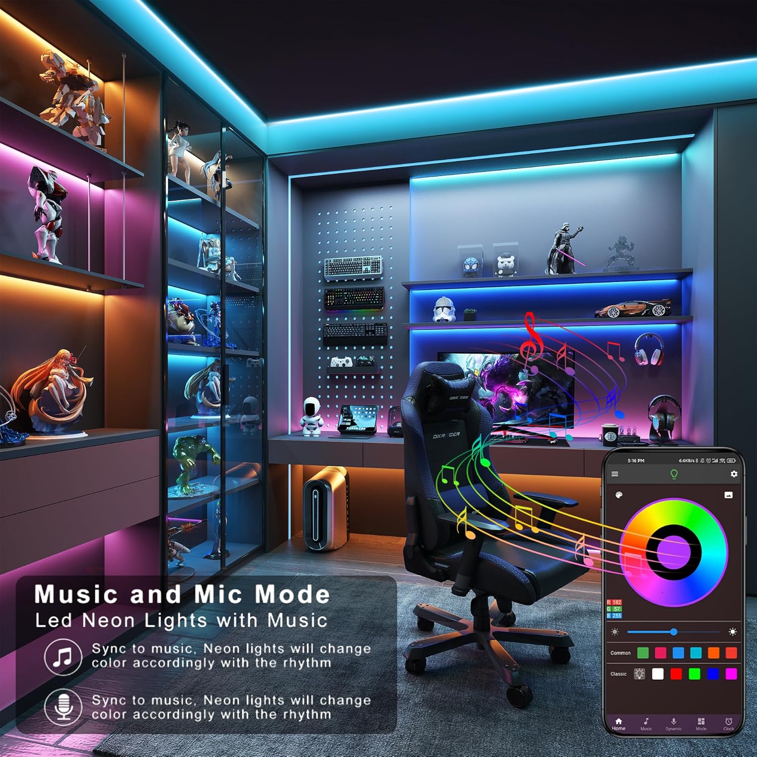 Smart LED Strip Lights 1m-20m  - đánh giá và giá Gaming Accessories Lights